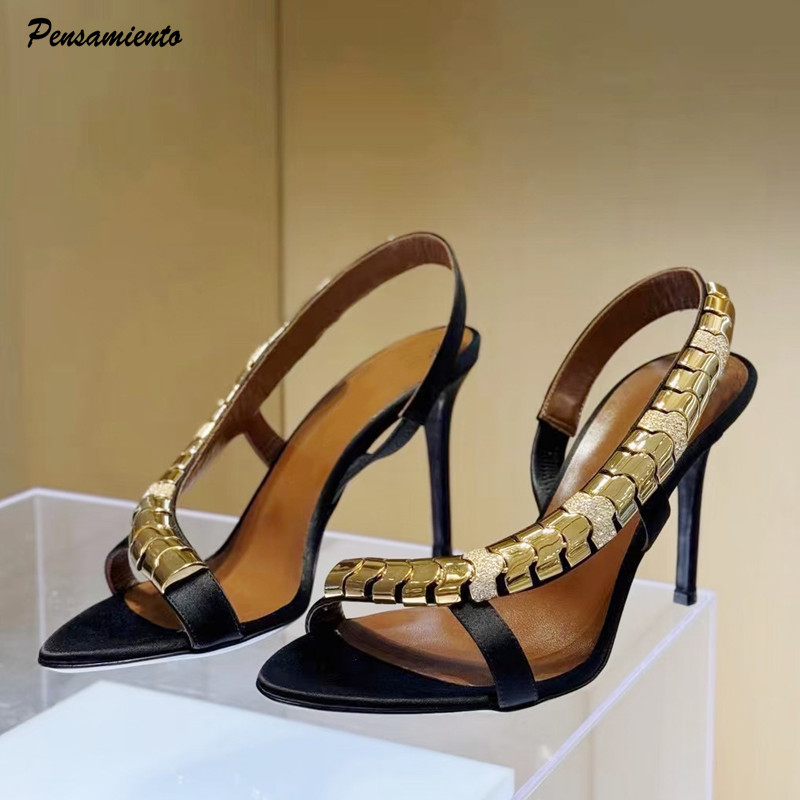 Summer Clothing Sale - Sandálias Gladiadoras Femininas de Luxo com