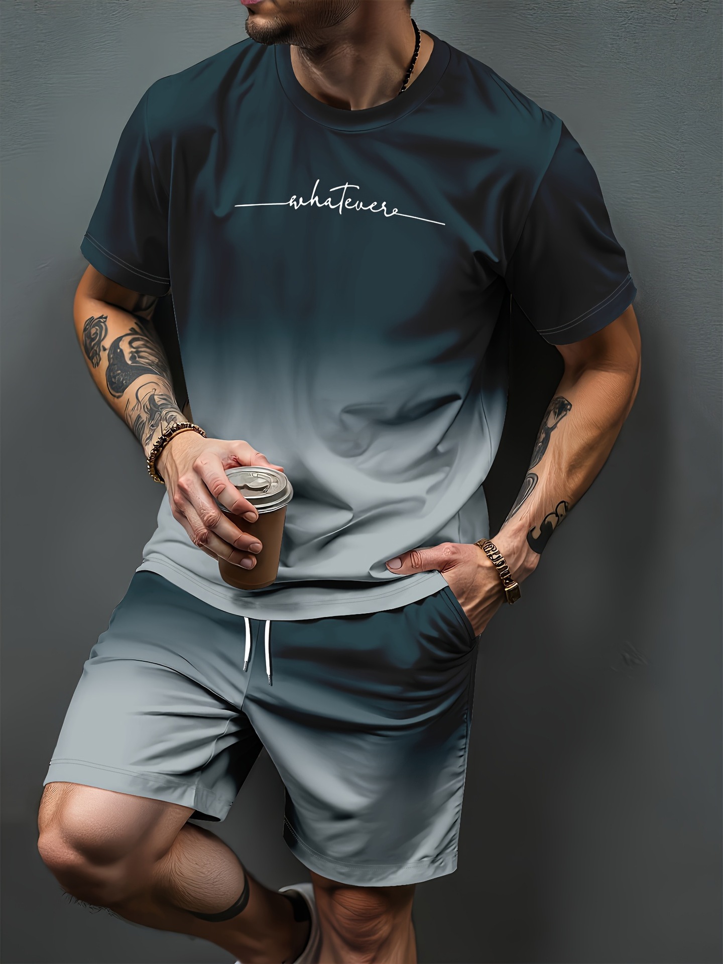 Summer Clothing Sets Women - Conjuntos de Roupas Esportivas com Estampa