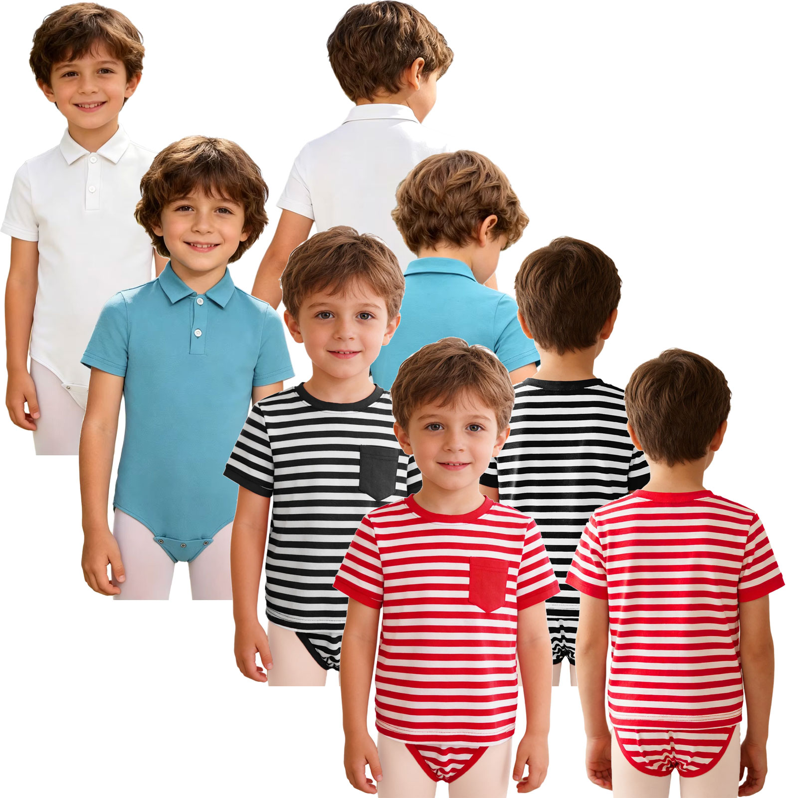 Summer Clothing Kids Boys - Roupa Adaptativa para Crianças com Necessidades