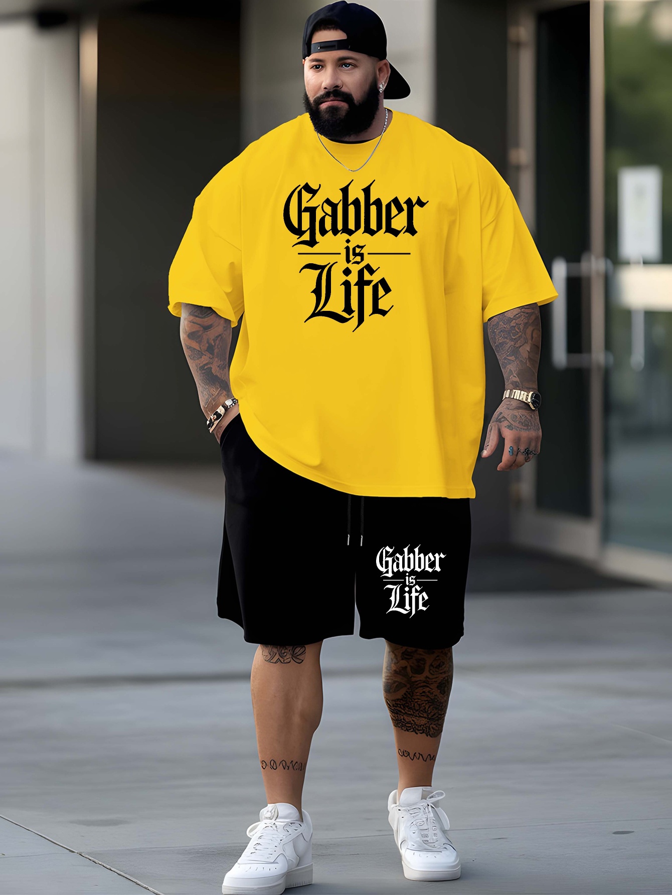 Summer Clothing Outfits - Conjunto de Roupas Masculinas Plus Size,