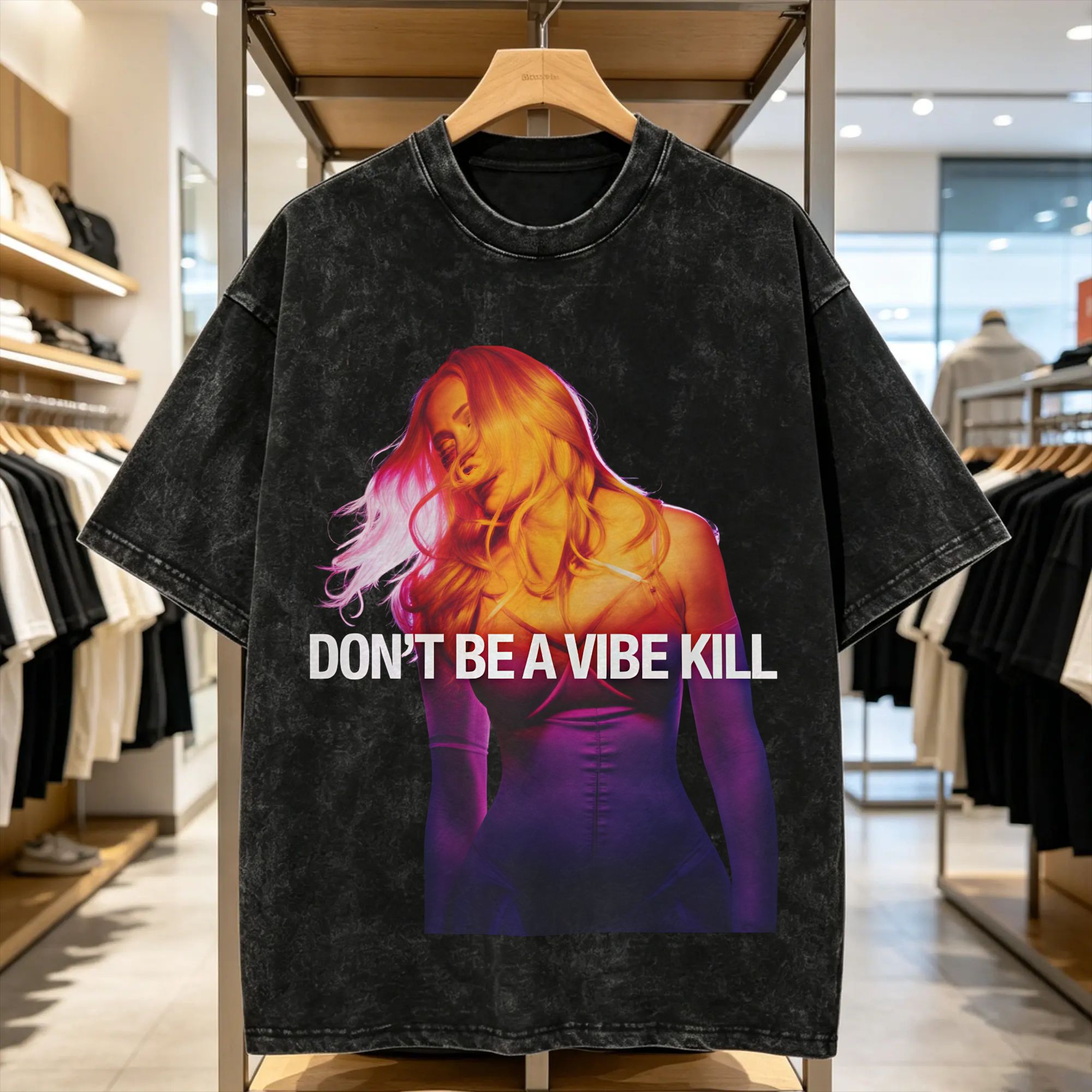 Summer Vibes Clothing Men - Camiseta Masculina Madonnas 2026 de Algodão