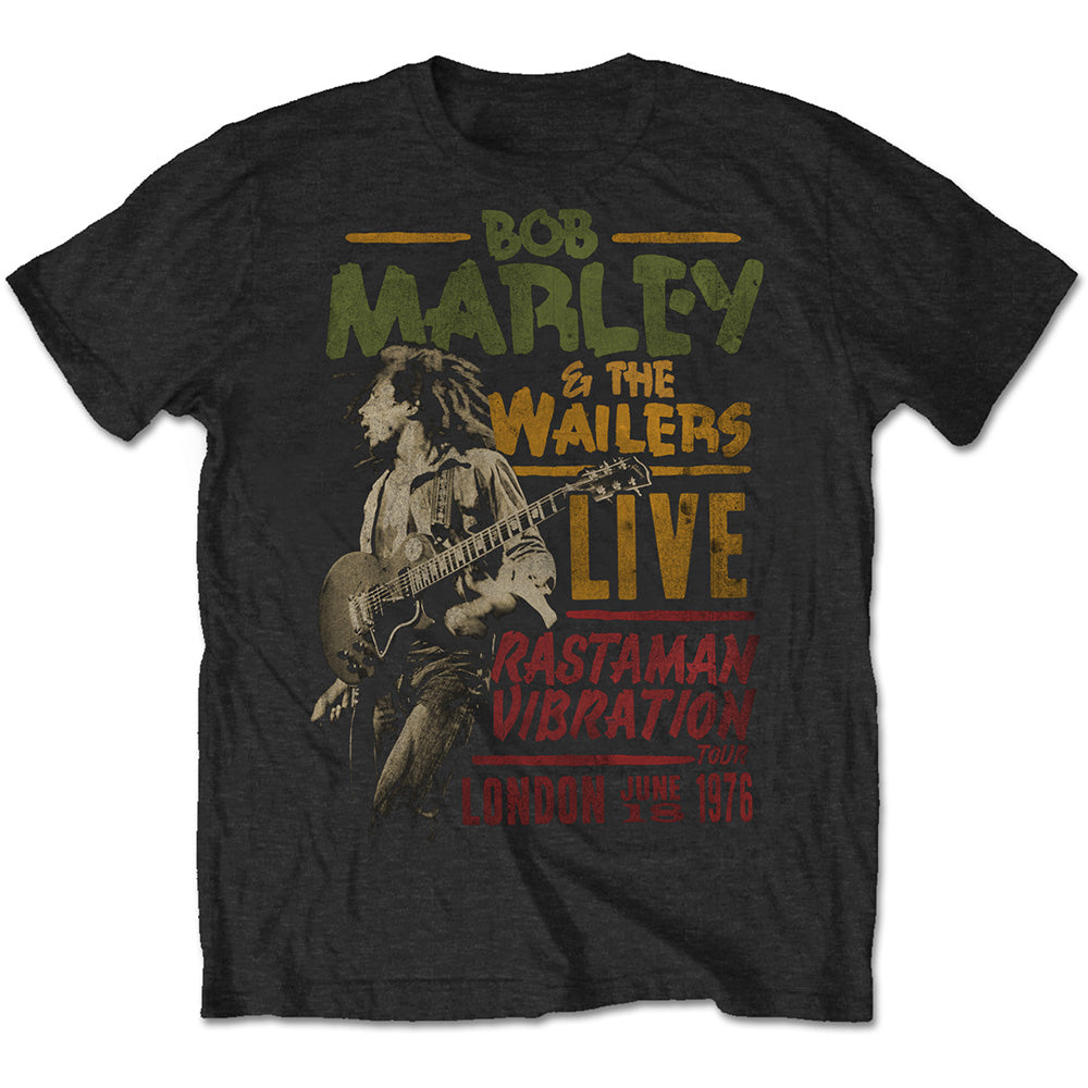 Summer Vibes Clothing Men - Camiseta Rastaman Vibration Tour 1976 Bob