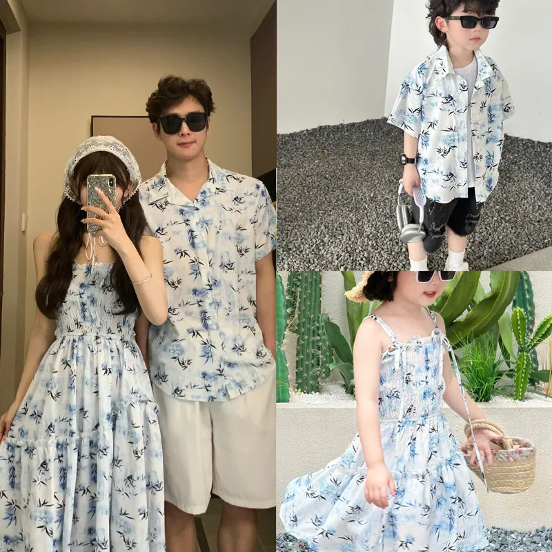 Summer Clothing Holiday - Resort casal olhar pais e crianças
