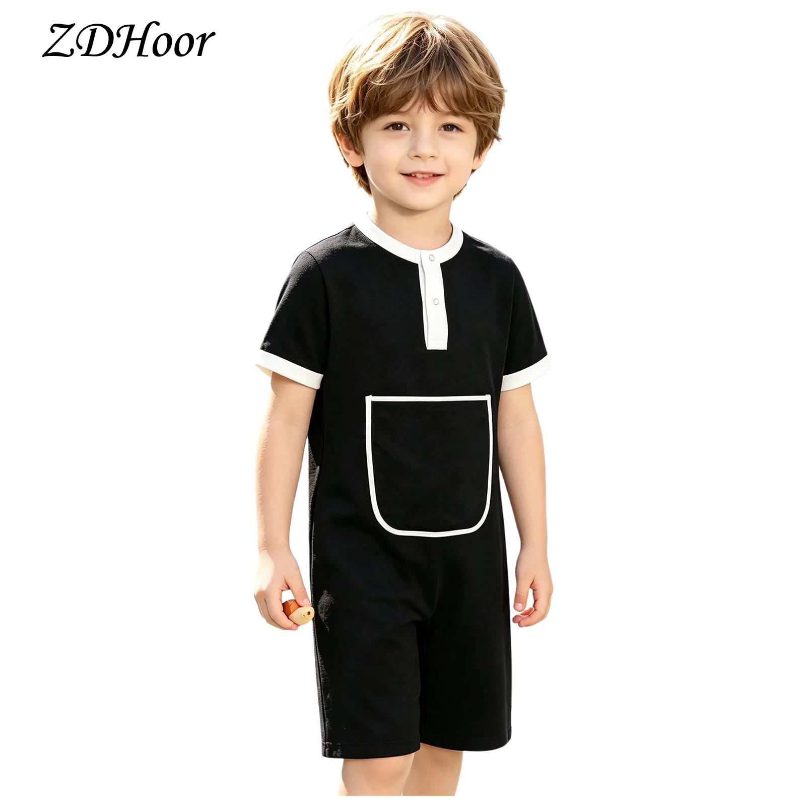 Summer Clothing Kids Boys - Macacão Infantil para Meninos e Meninas