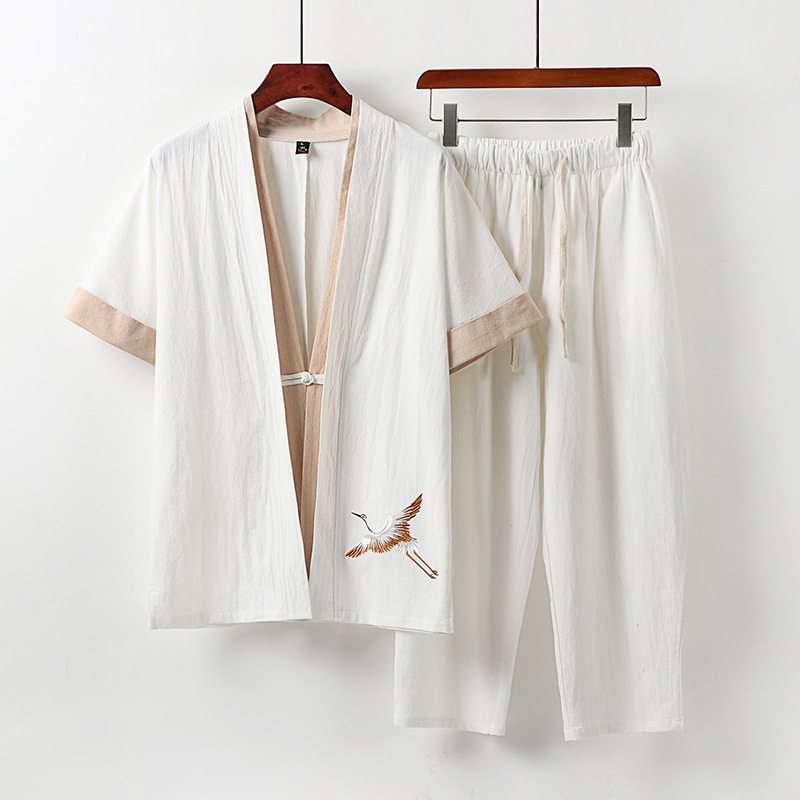 Summer Clothing Men Linen - Roupas masculinas plus size, agasalho grande
