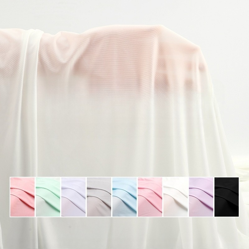 Summer Clothing Material - 1/2m Tecido Elástico de Seda Gelada