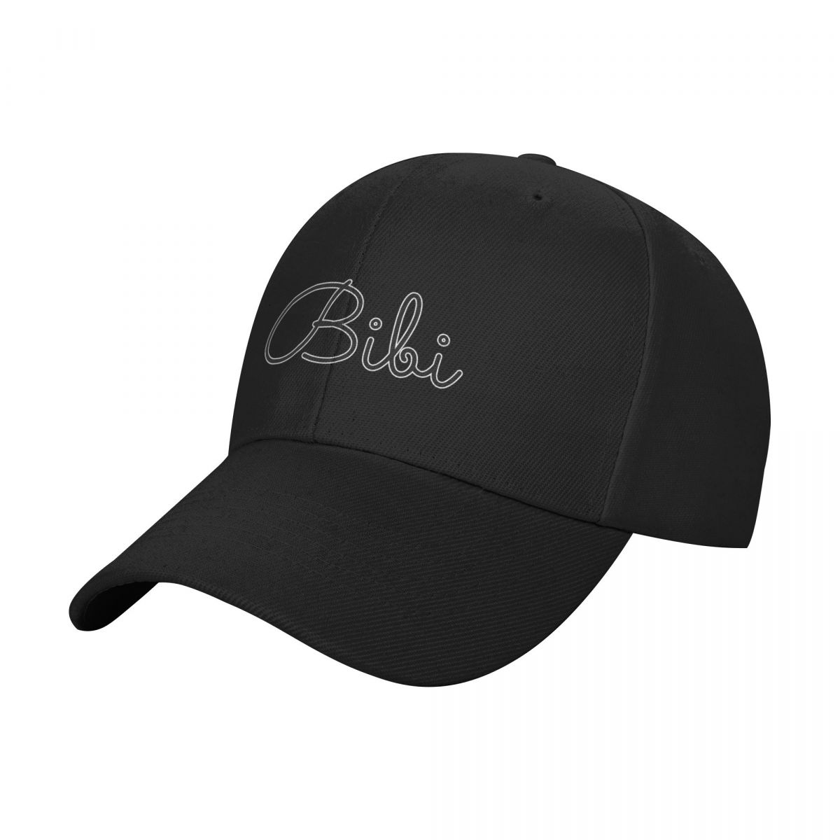 Summer Clothing Label - Escrita bibi nome etiqueta (preto) boné