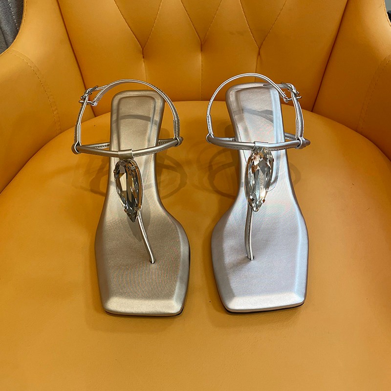 Summer Clothing Sale - Sandálias de Tira Única Jewel One,