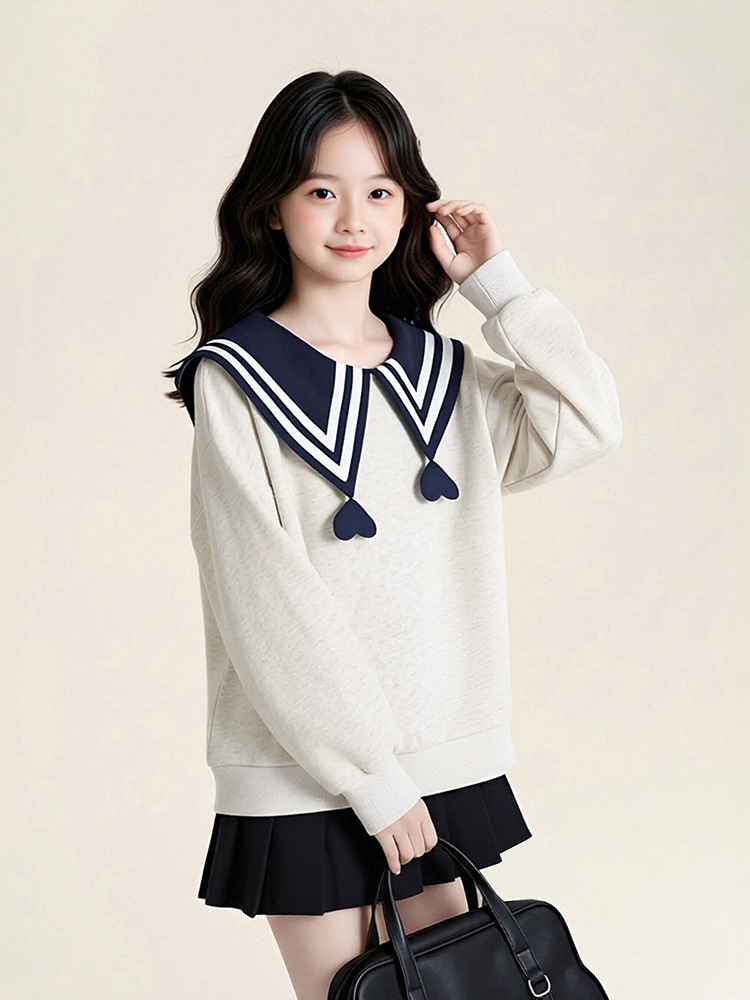 Summer Clothing New Look - Roupa Infantil, Moletom para Meninas, Novo