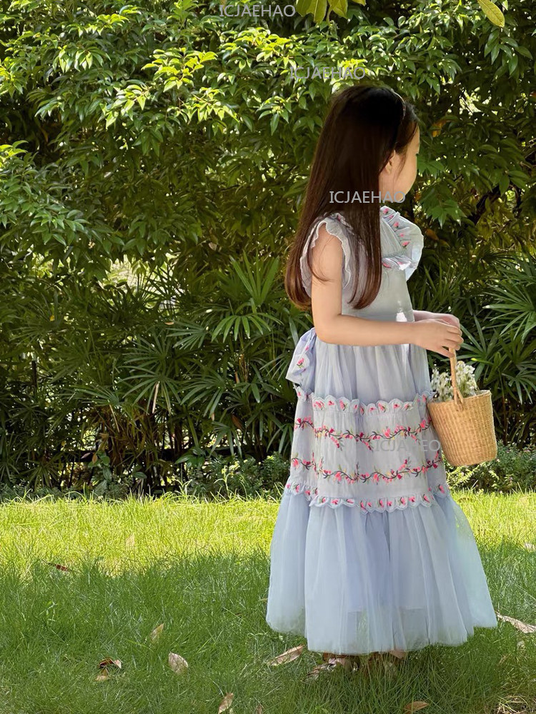 Novo Vestido Infantil Feminino - Summer 2026 Kids Clothing avaliação e preço
