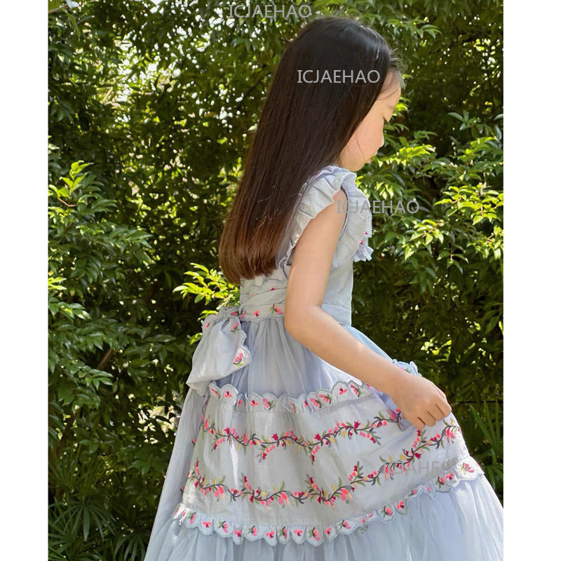 Novo Vestido Infantil Feminino - Summer 2026 Kids Clothing avaliação e preço