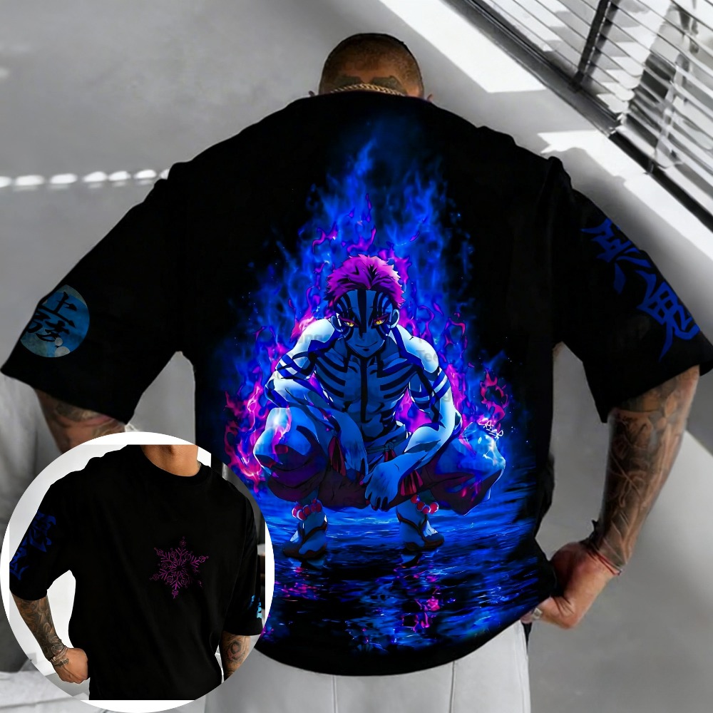 Demon slayer akaza camiseta de - Summer 2026 Kids Clothing avaliação e preço