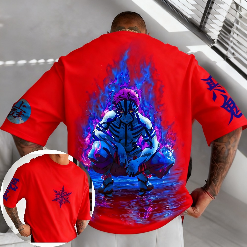 Demon slayer akaza camiseta de - Summer 2026 Kids Clothing avaliação e preço