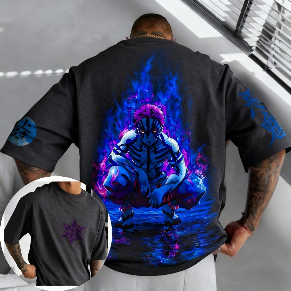 Demon slayer akaza camiseta de - Summer 2026 Kids Clothing avaliação e preço