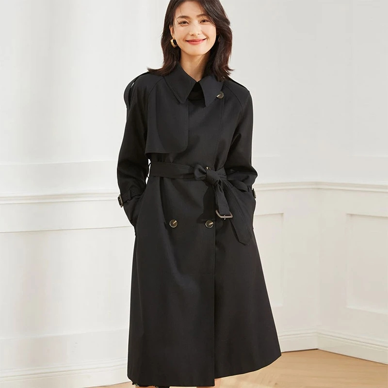 2025 outono feminino trench co - Summer Clothing For Women Over 50 avaliação e preço