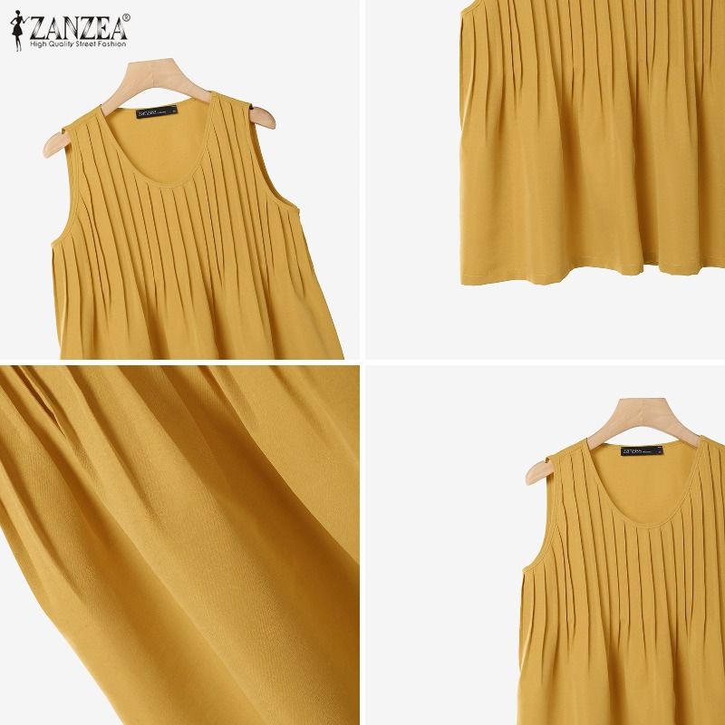 ZANZEA Blusa Feminina Plus Siz - Summer Clothing Holiday avaliação e preço