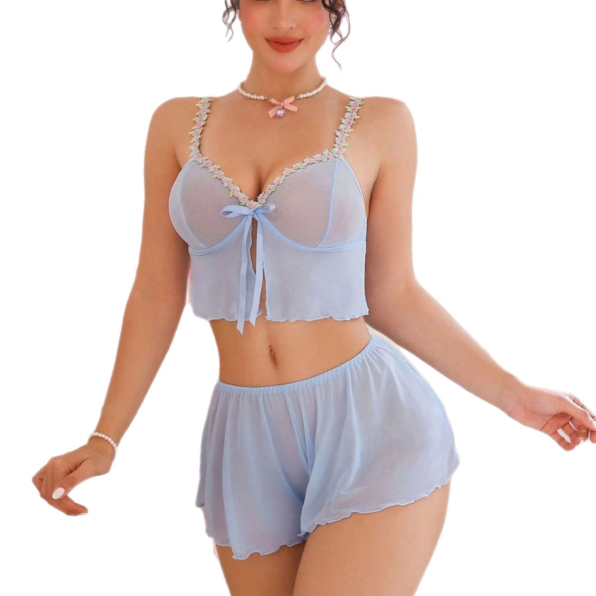 Conjunto de Lingerie Sexy Rosa - Summer Clothing Sets Women avaliação e preço