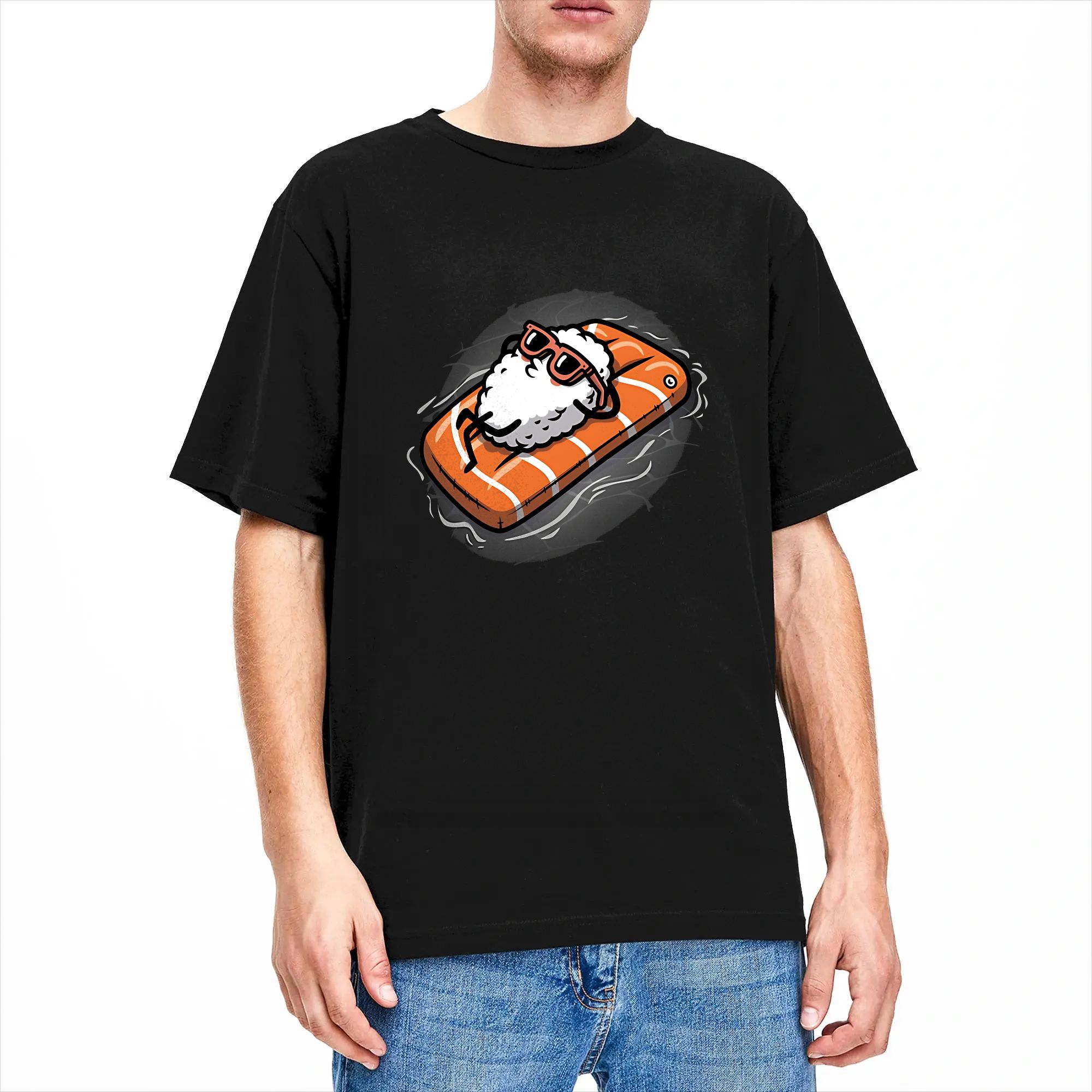 Camiseta Sushi para Homens e M - Summer Vibes Clothing Men avaliação e preço