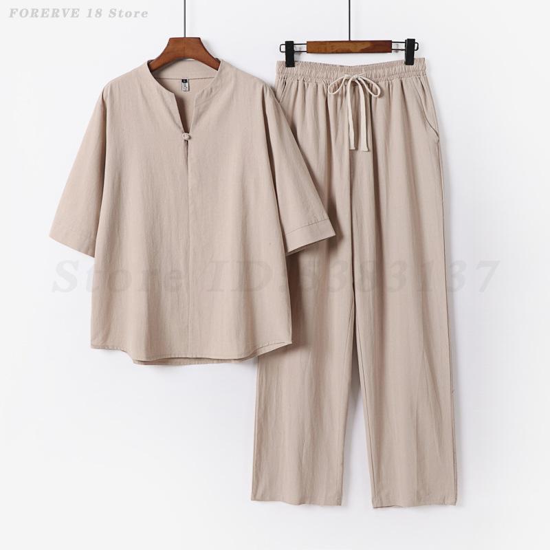 Conjunto de Verão Novo em Linh - Summer Clothing Men Linen avaliação e preço