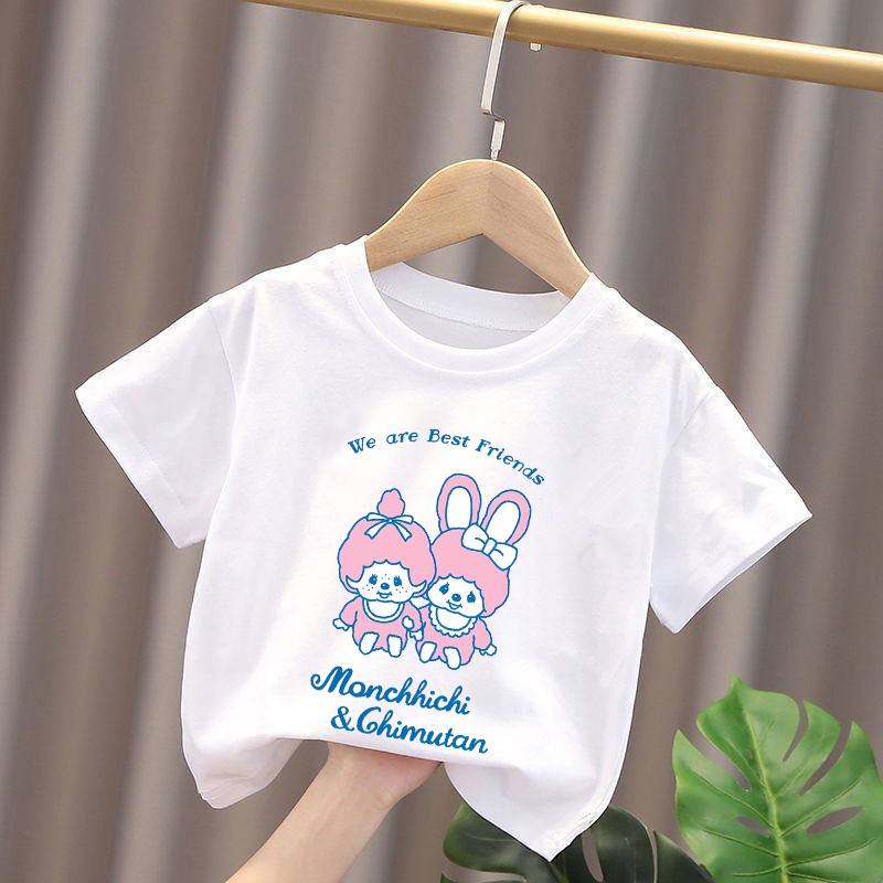 Camisetas infantis monchhichi, - Summer Clothing Kids Boys avaliação e preço