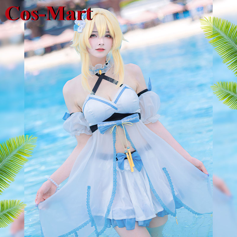 Cos-mart jogo genshin impacto  - Summer Clothing Sets Women avaliação e preço