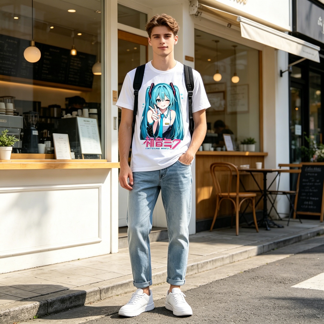 Camiseta Gráfica Kawaii Miku p - Summer Clothing Outfits avaliação e preço