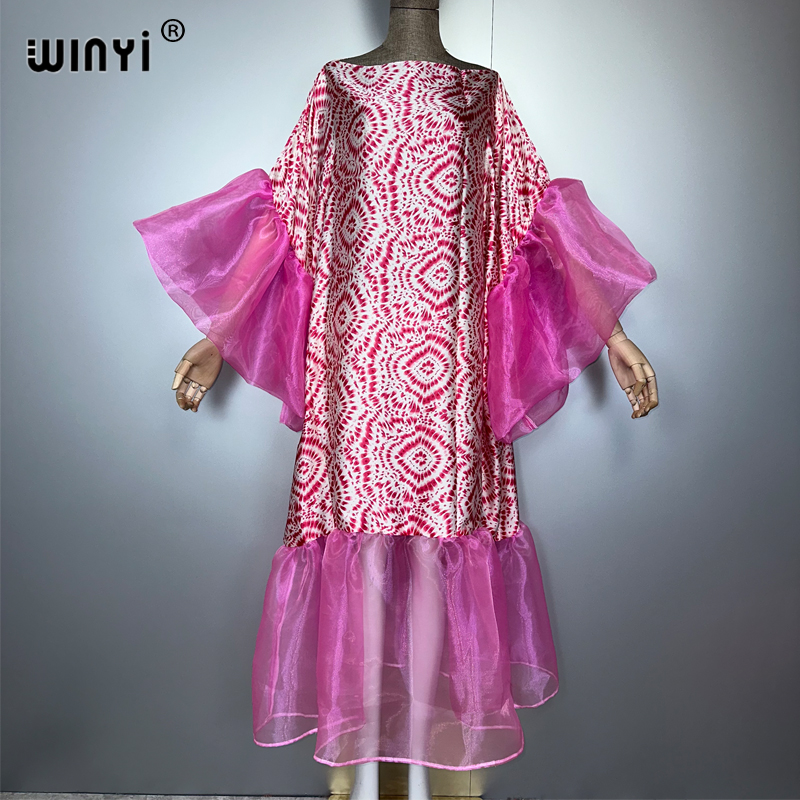 Winyi verão impressão puff (ed - Summer Clothing Holiday avaliação e preço