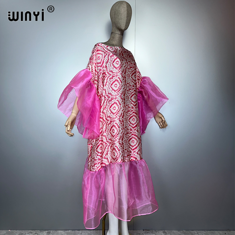 Winyi verão impressão puff (ed - Summer Clothing Holiday avaliação e preço