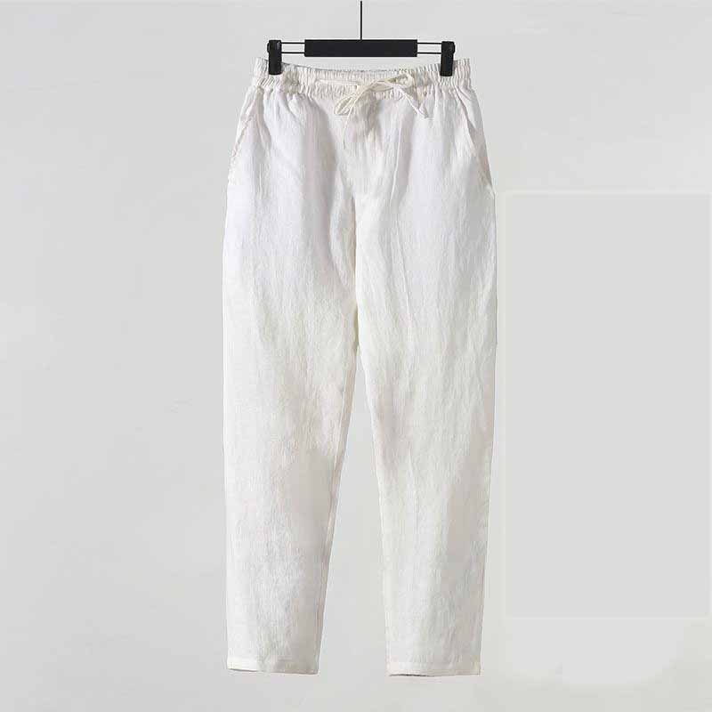Calças de Linho Estilo Chinês  - Summer Clothing Men Linen avaliação e preço