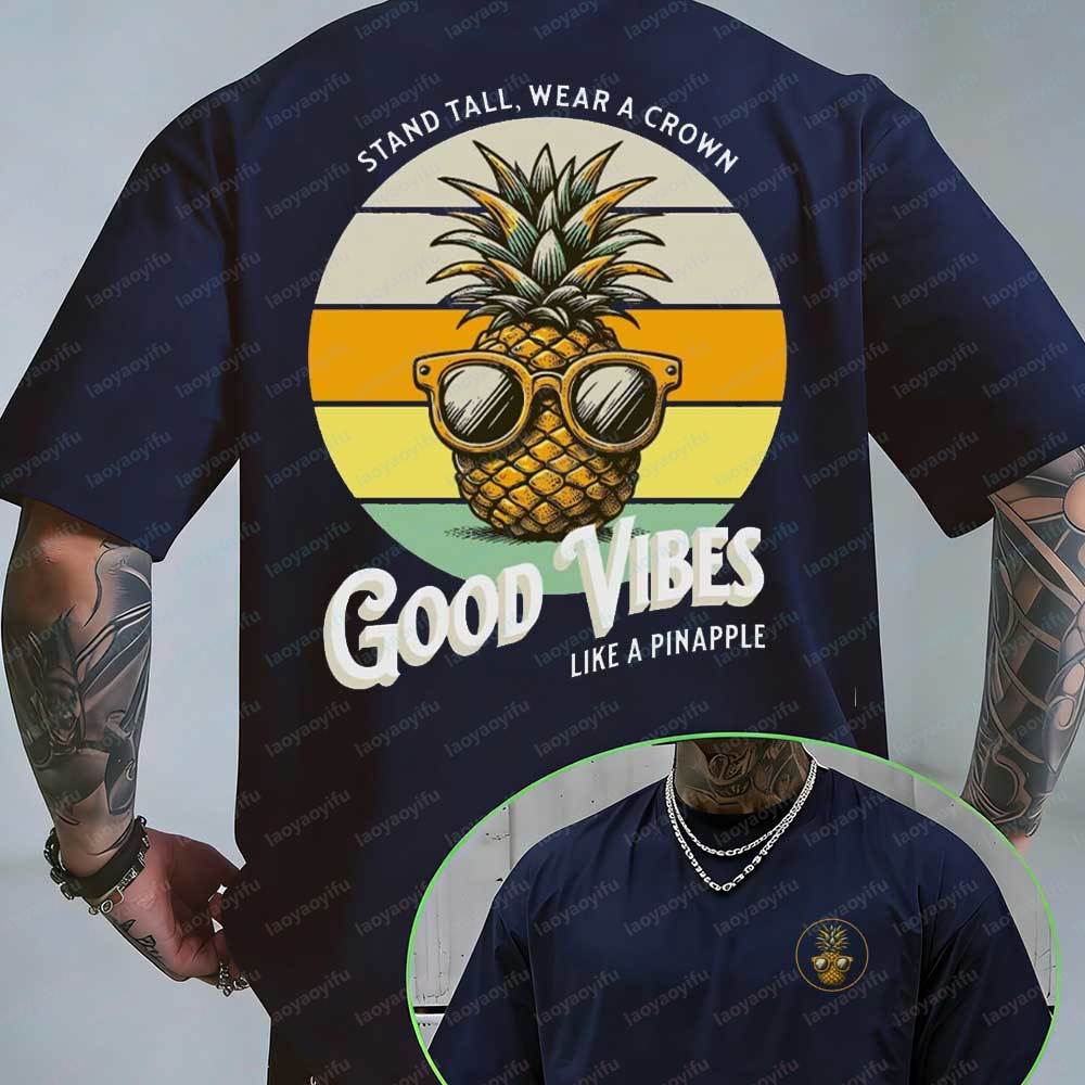 Camiseta Gráfica Retro de Verã - Summer Vibes Clothing Men avaliação e preço