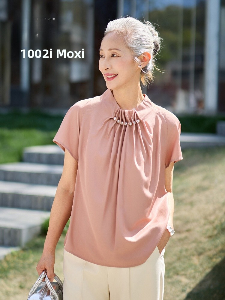 Camiseta fina de manga curta d - Summer Clothing For Women Over 50 avaliação e preço