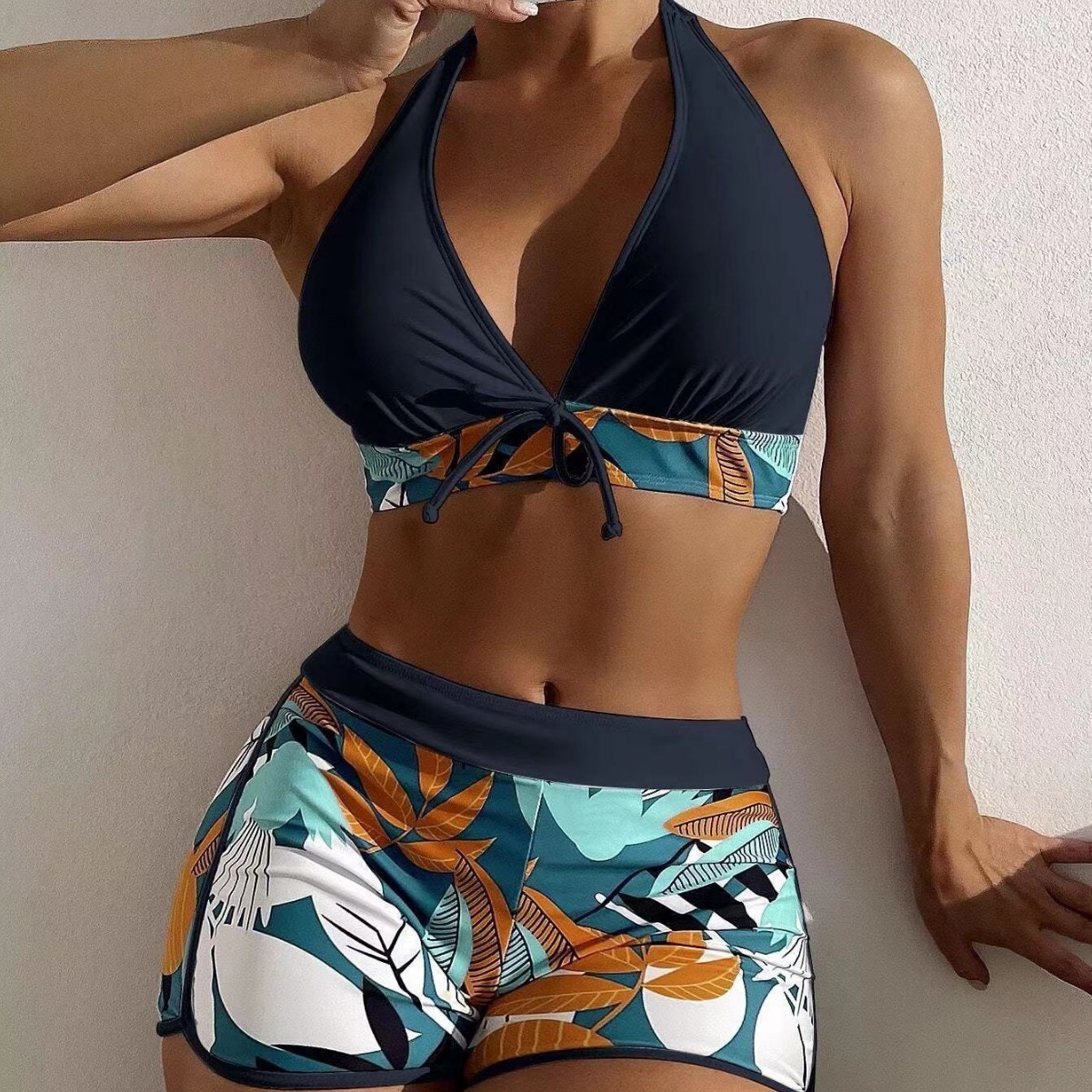 Maiô Feminino de Duas Peças, T - Halter Neck Top avaliação e preço