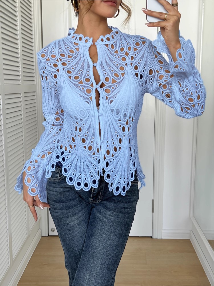 Camisa de renda branca para mu - Summer Clothing Holiday avaliação e preço
