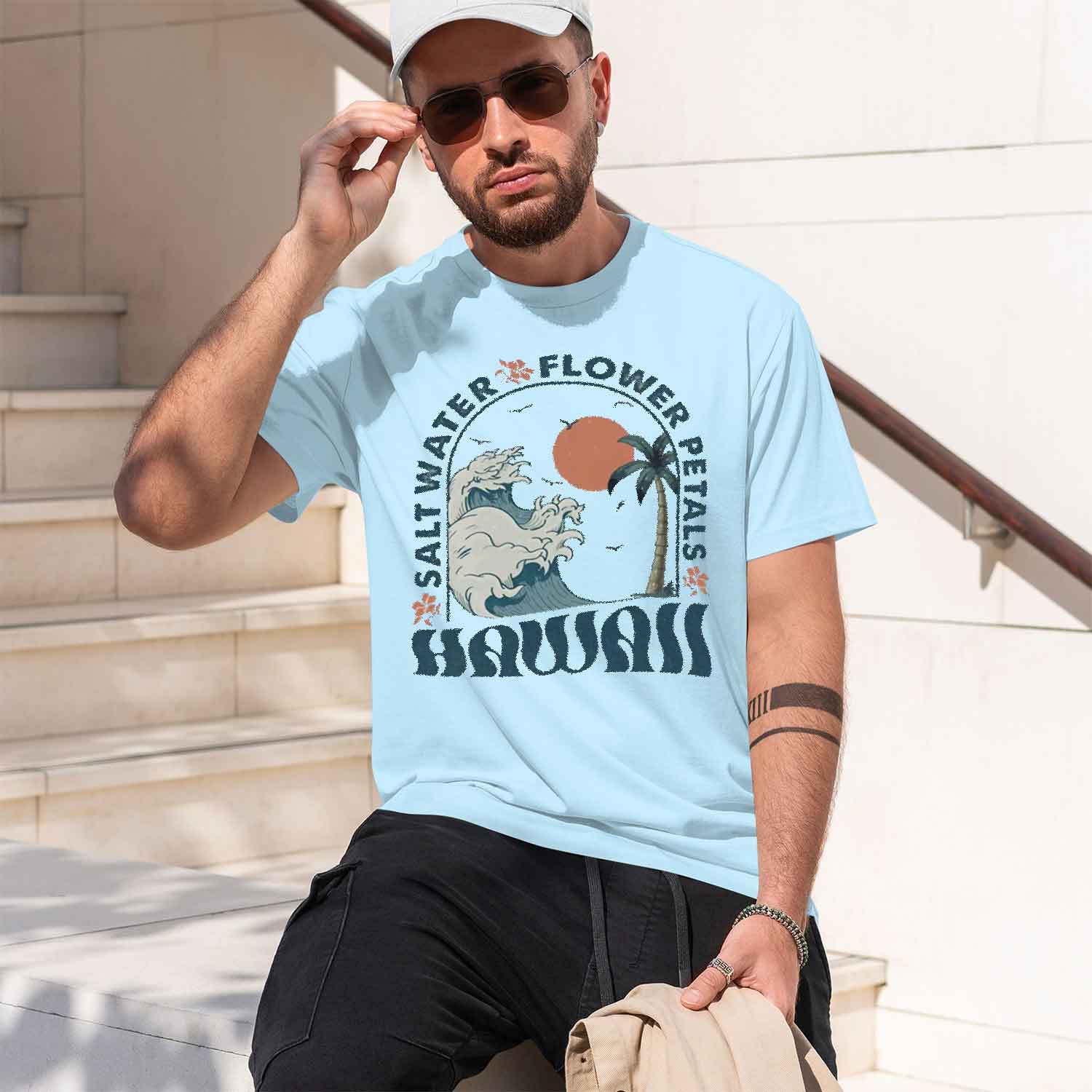 Camiseta Havaí Bea, Camiseta U - Summer Vibes Clothing Men avaliação e preço