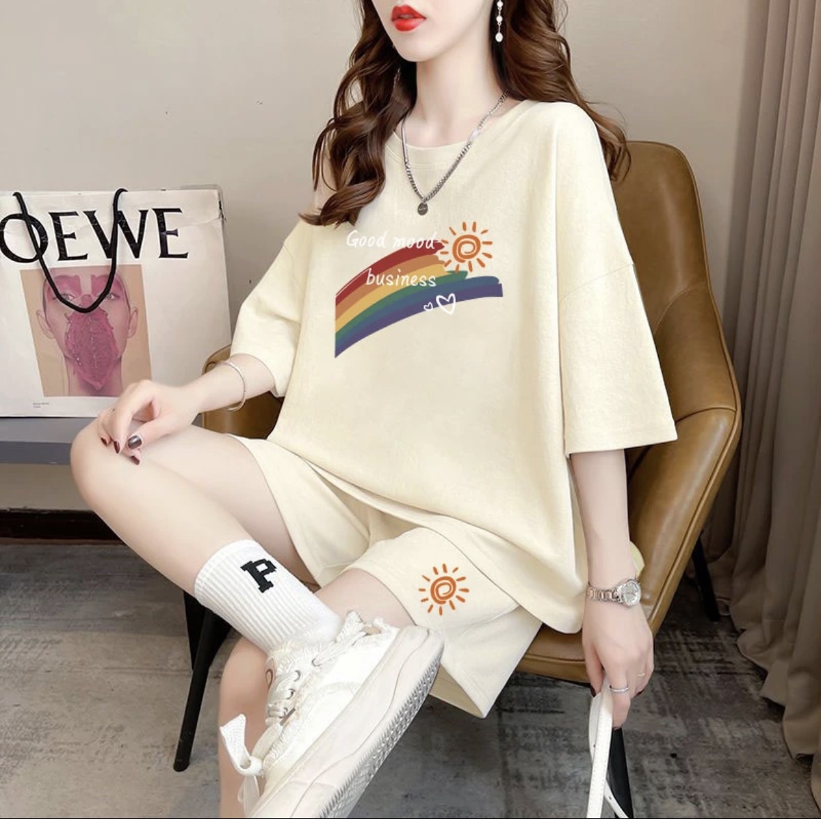 Conjunto de shorts de verão fe - Summer Clothing Sets Women avaliação e preço